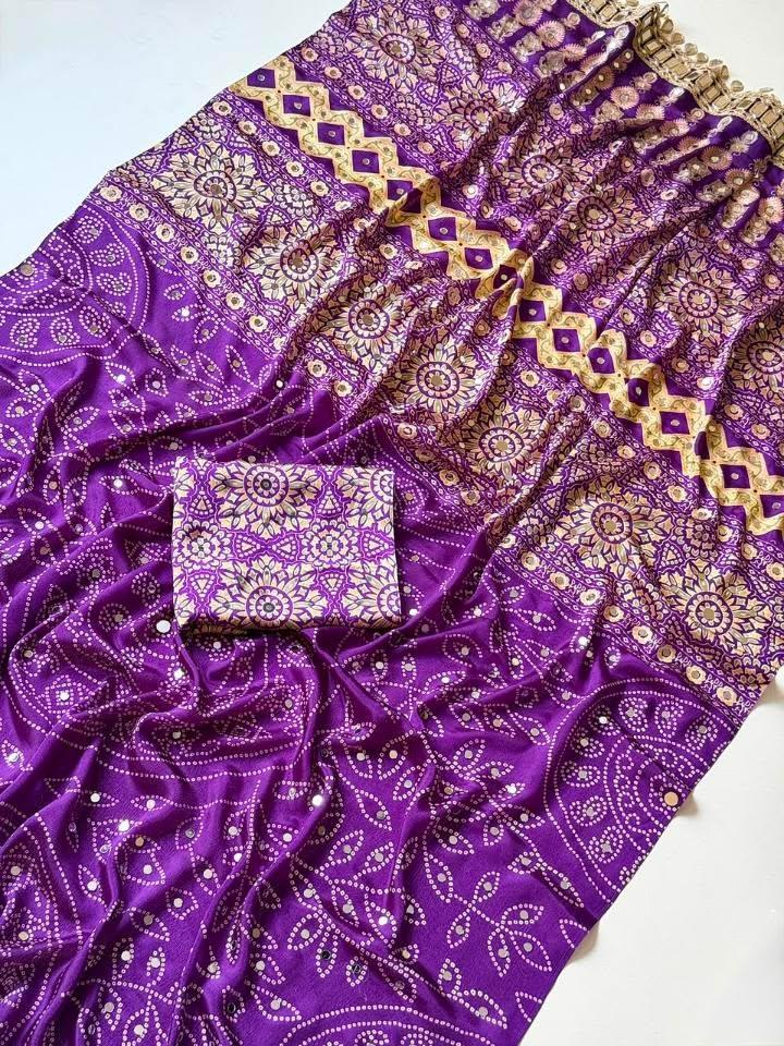 RCS-134 Violet Unstitched blouse
