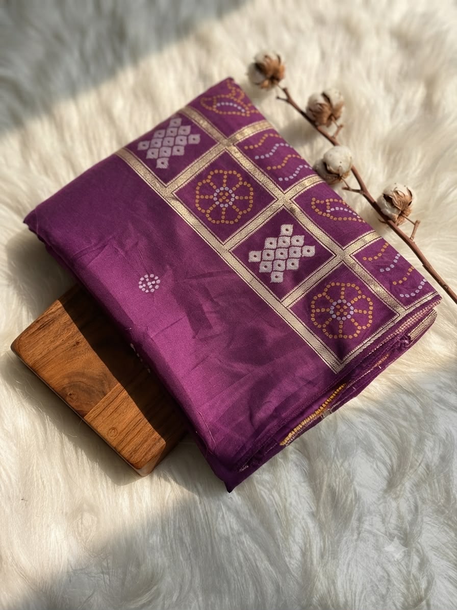 RCS -182 Violet Unstitched blouse