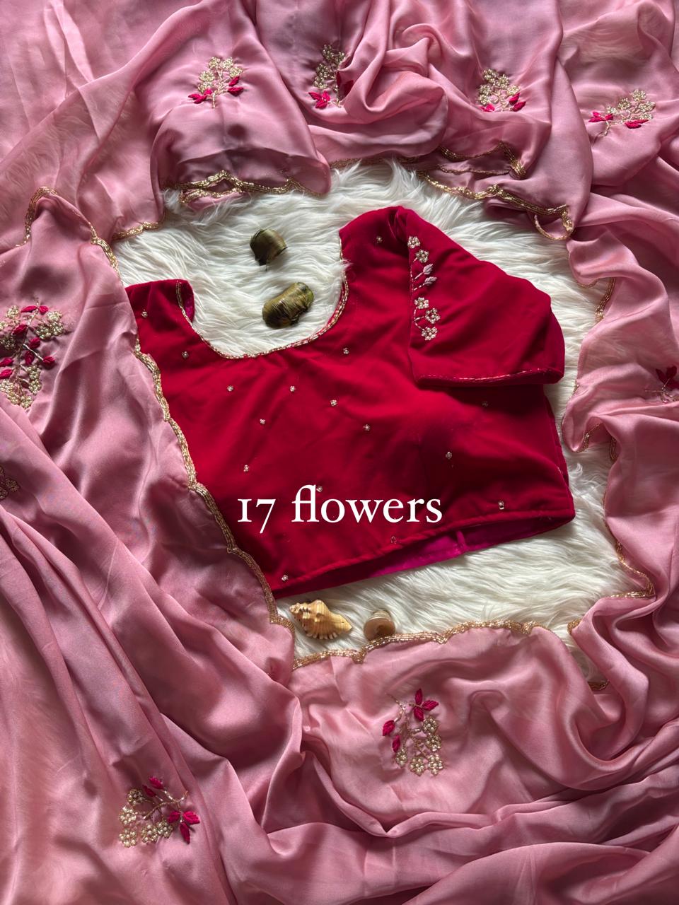 RCS-05 Pink Unstitched blouse