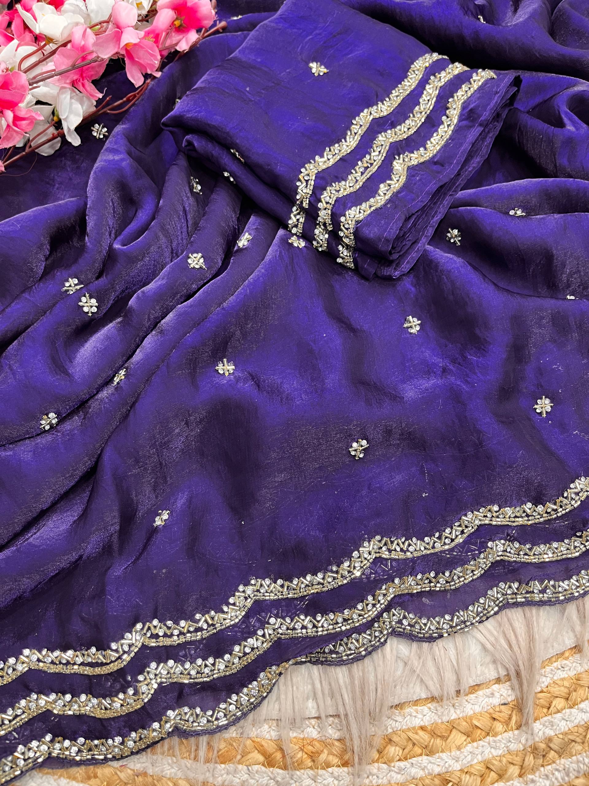RCS-200 Violet Unstitched blouse