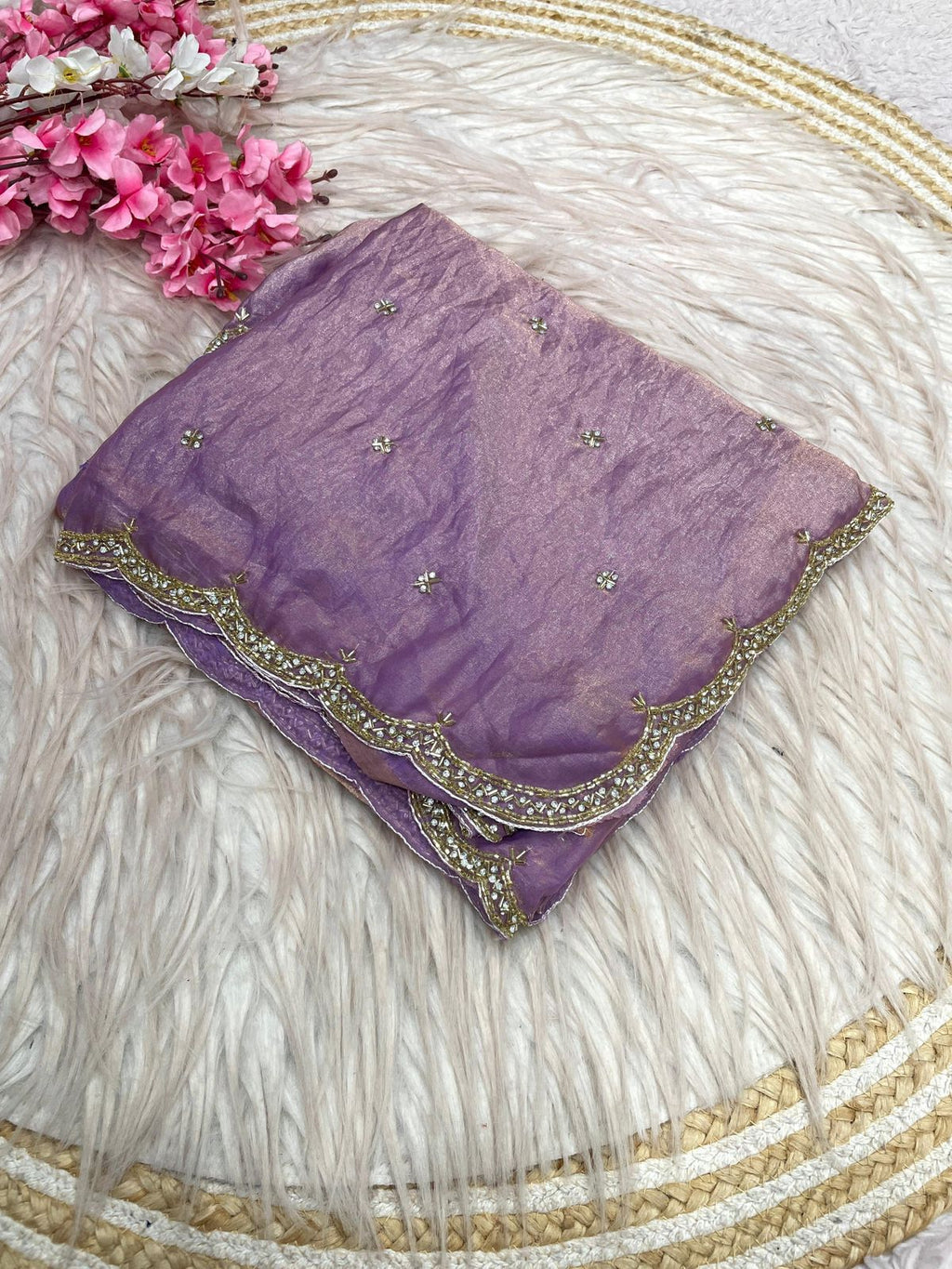 RCS-018 Dusty lavender Unstitched blouse