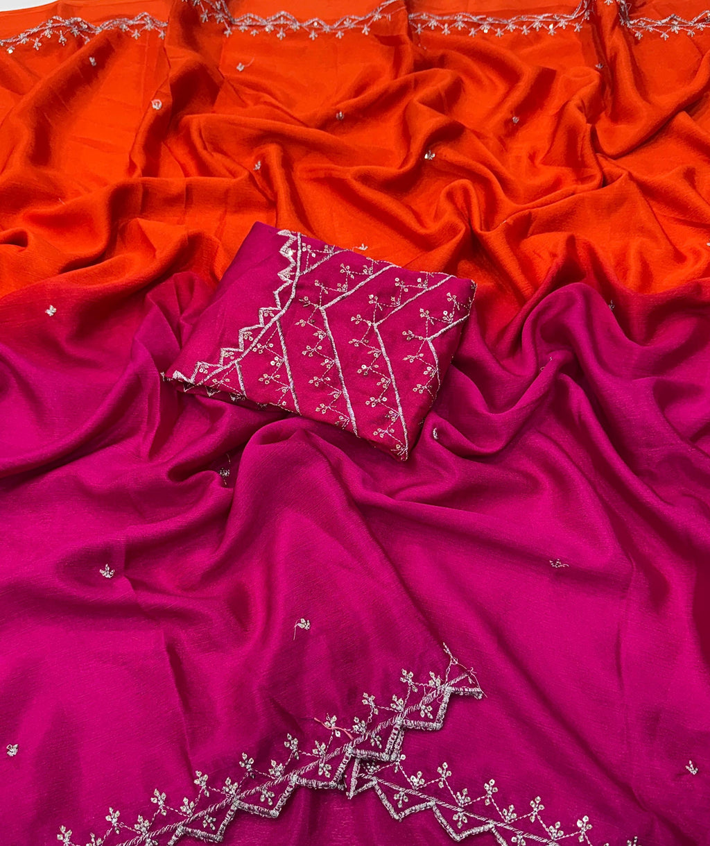 RCS -041 Pink Unstitched blouse