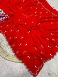 RCS -225 Red Unstitched blouse