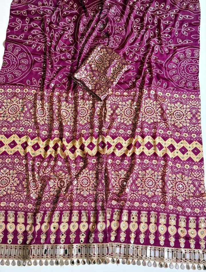 RCS-134 Wine Unstitched blouse