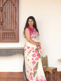 RCS-184 White colour with unstitched blouse