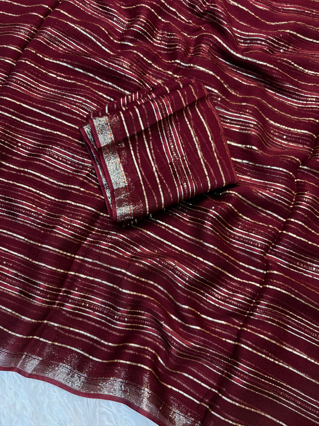 RCS-179 Merroon Unstitched blouse