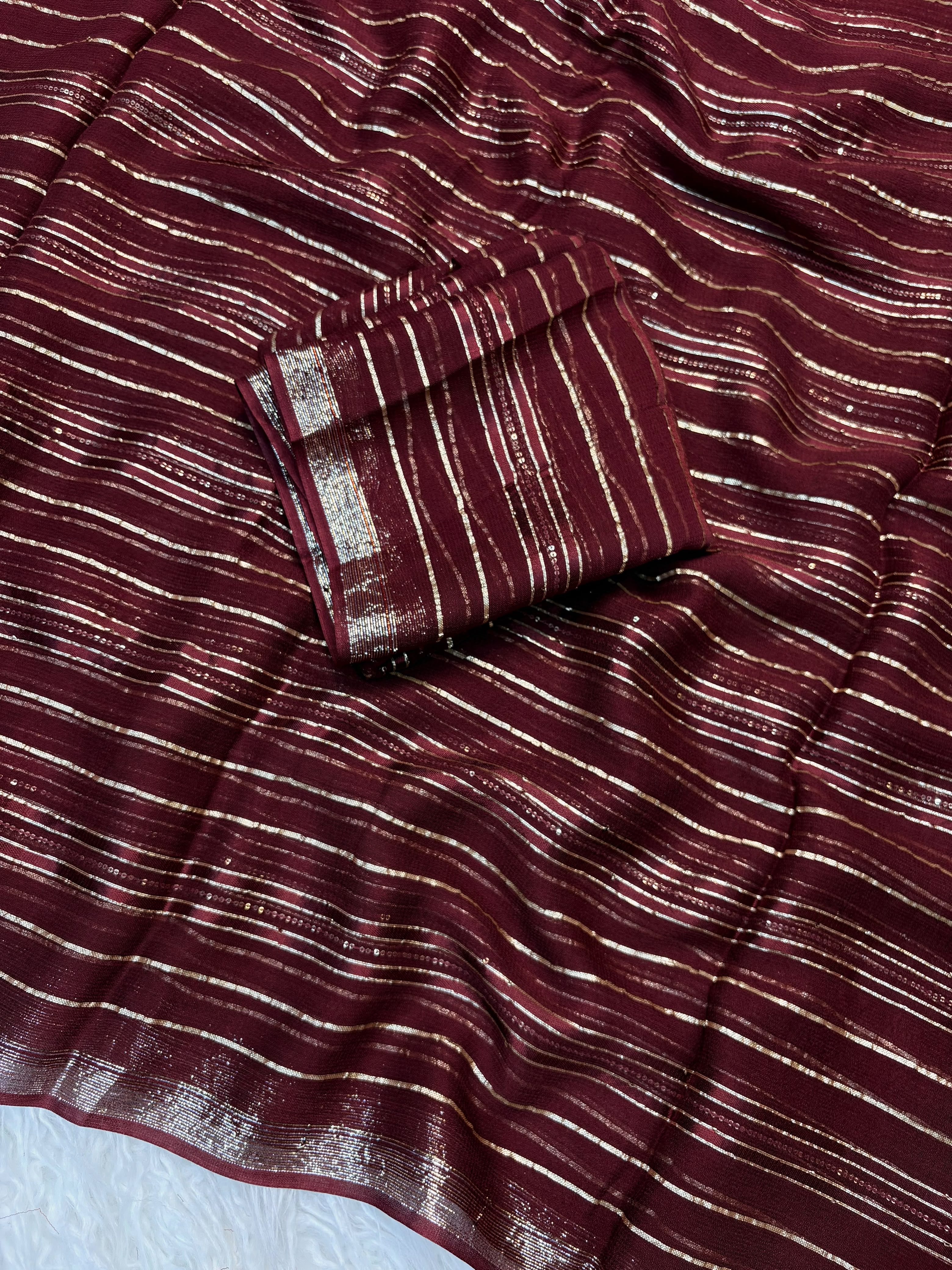 RCS-179 Merroon Unstitched blouse