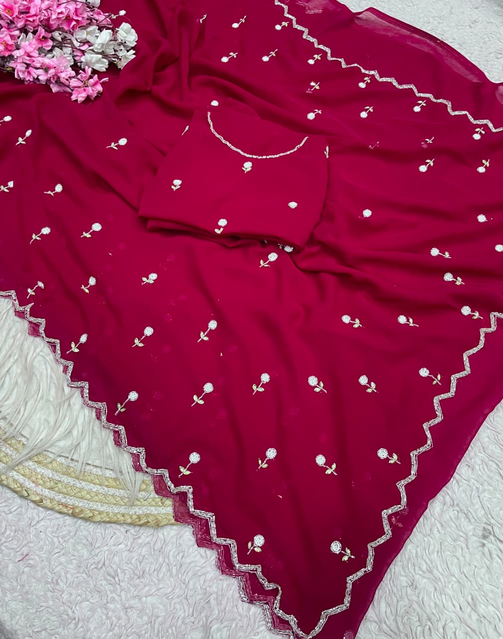 RCS -225 Pink Unstitched blouse