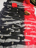 RCS-226 Red and black Unstitched blouse