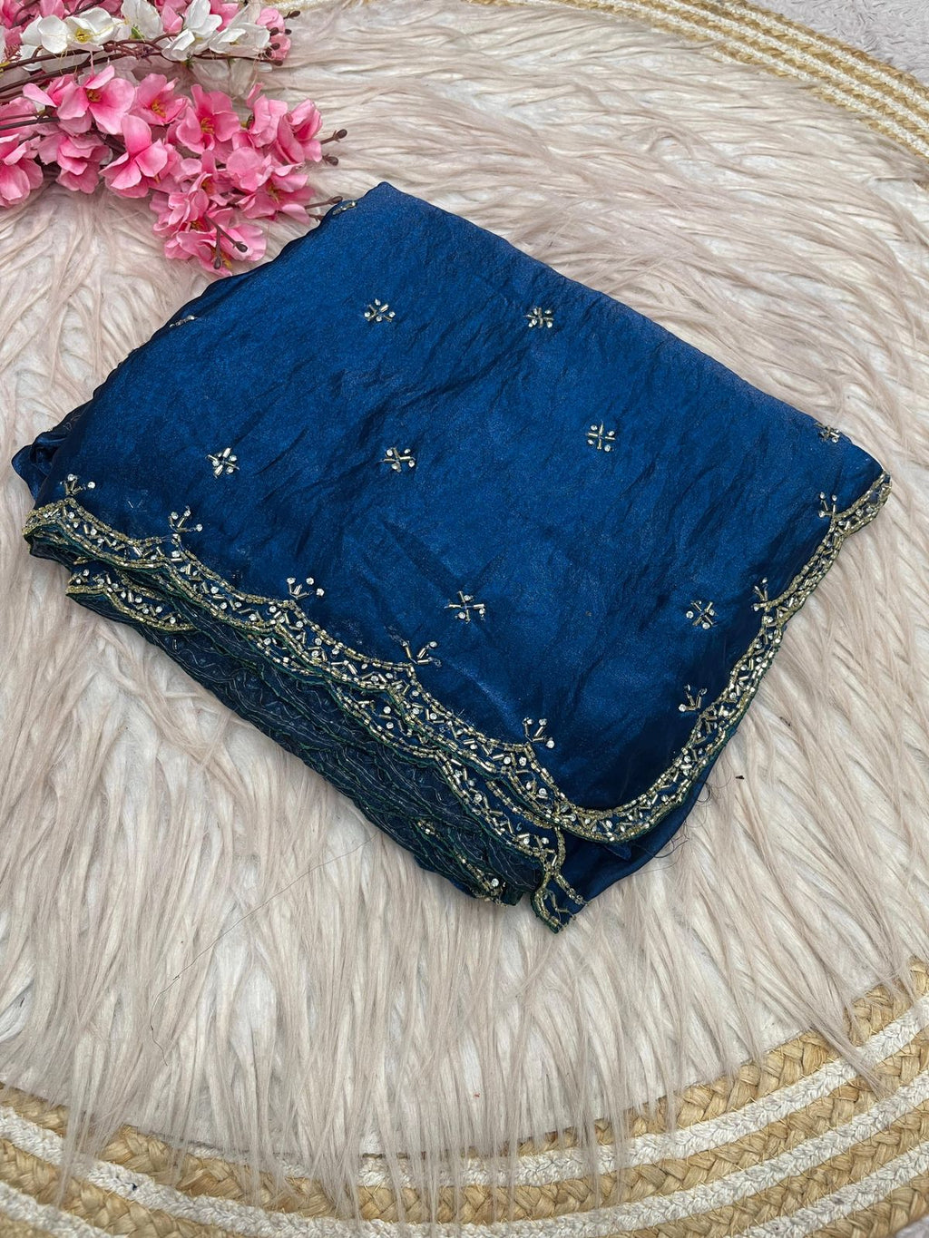 RCS-018 Blue Unstitched blouse