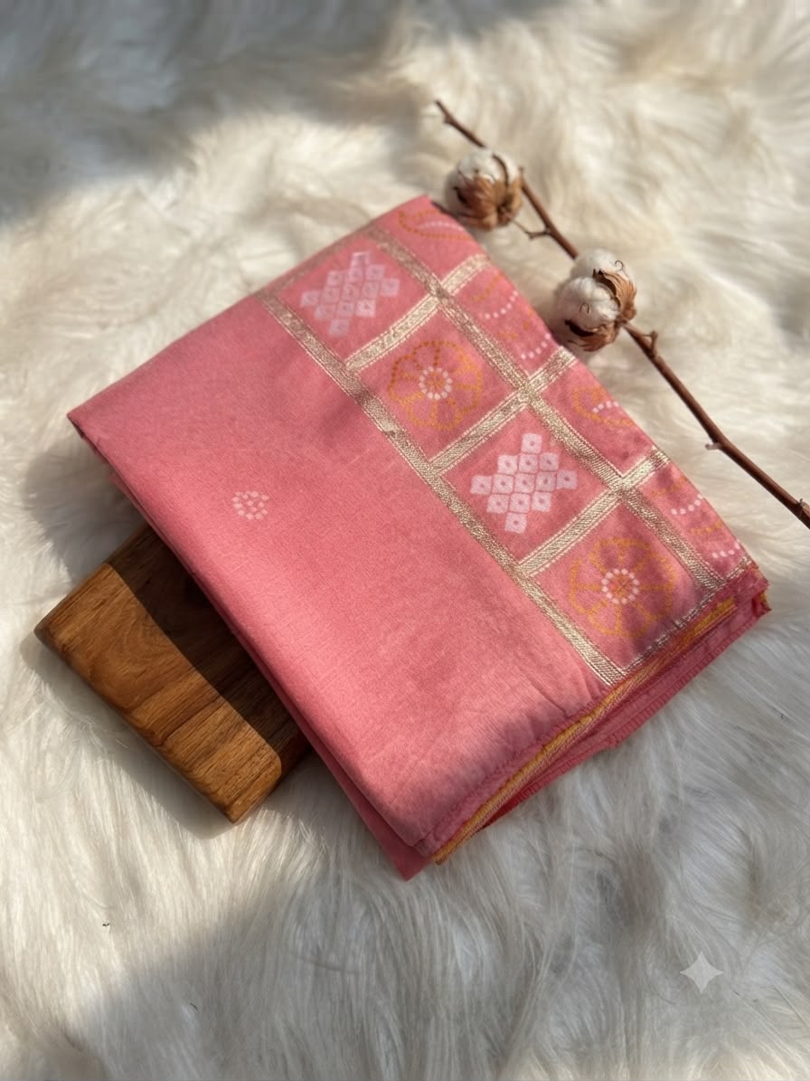 RCS -182 Light pink Unstitched blouse
