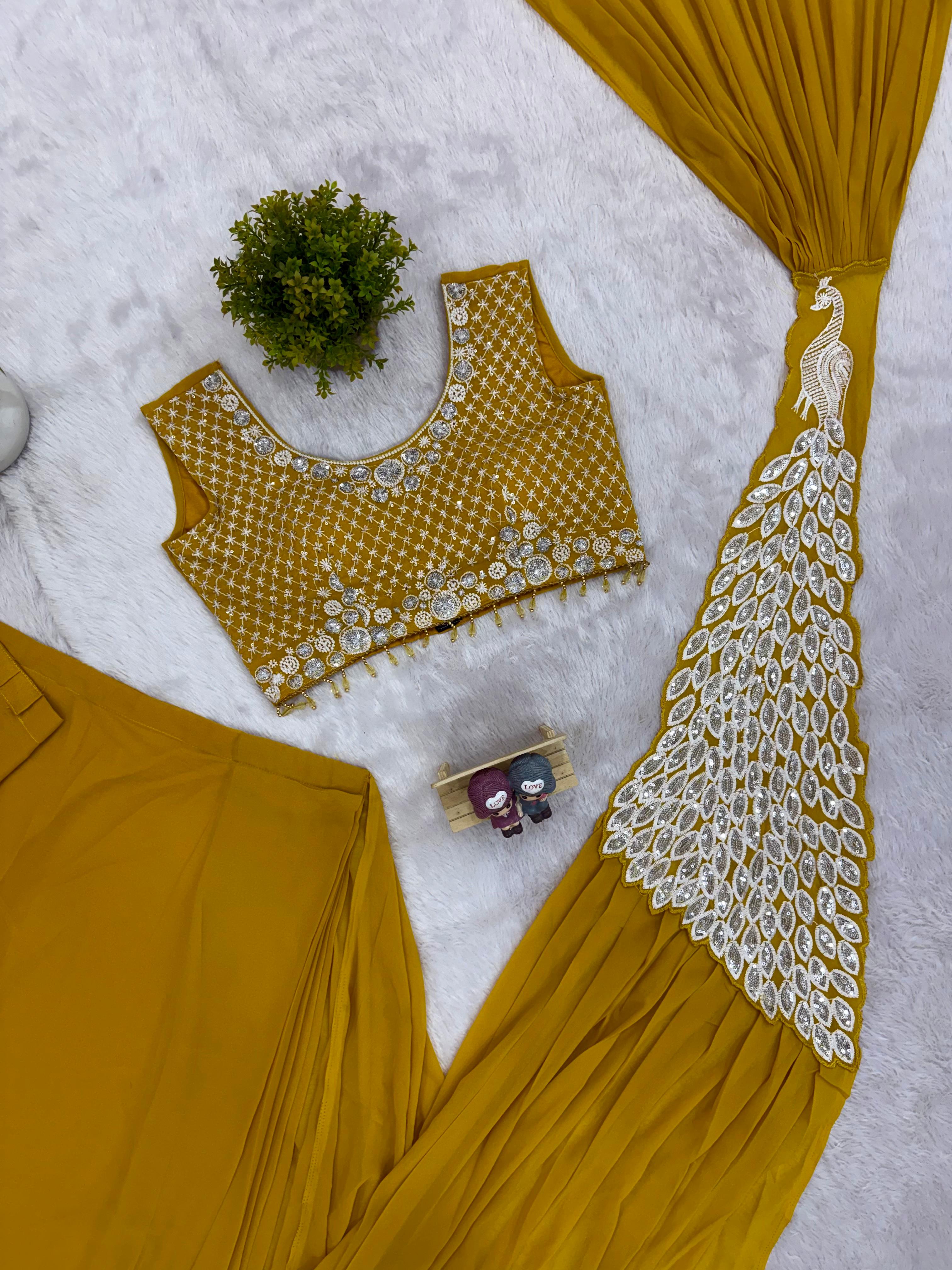 RCSD-01 Yellow Free size blouse size up to 42