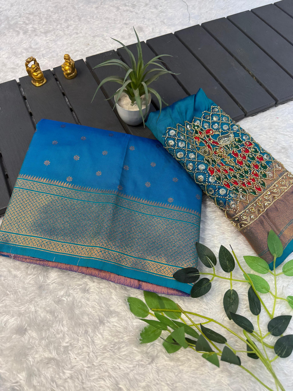 RCS-011 Sky blue Unstitched blouse