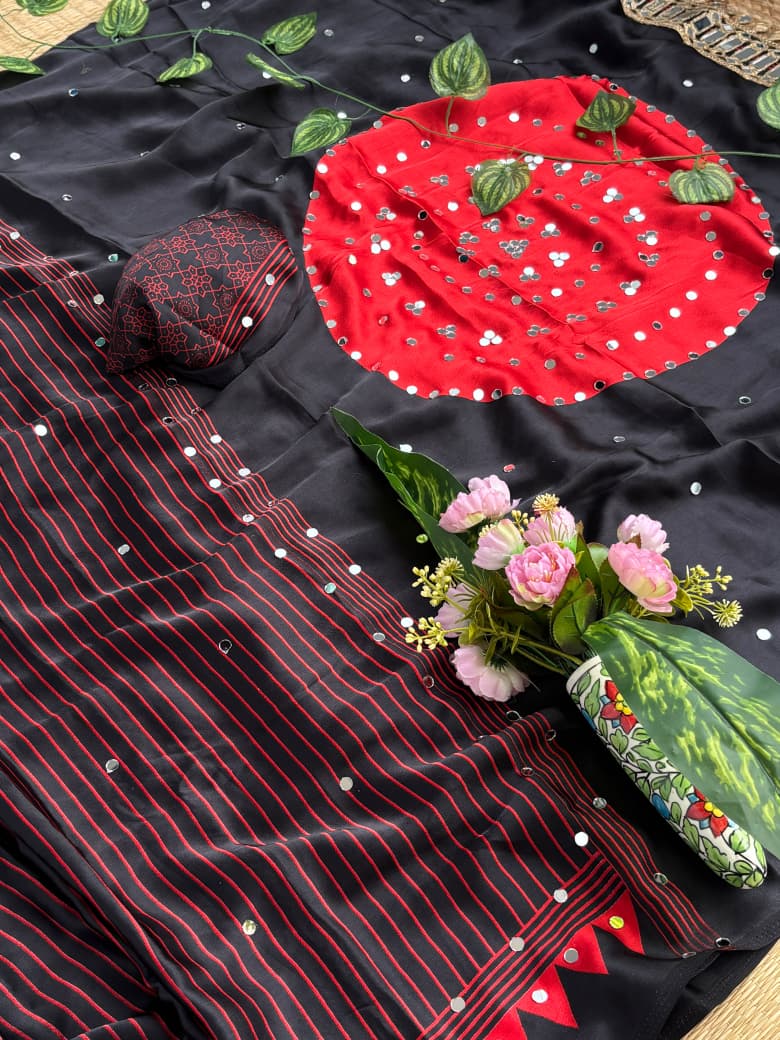 RCS-218 Red Unstitched blouse