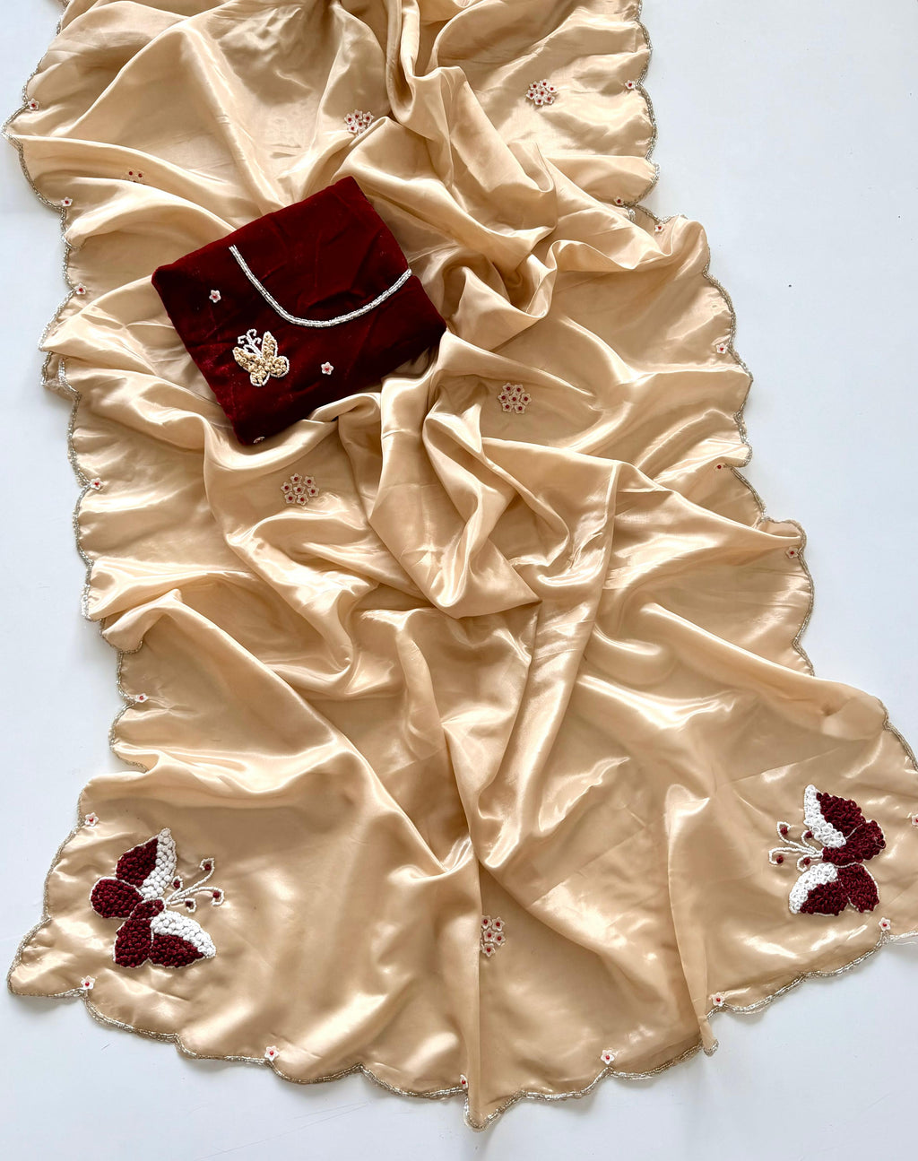 RCS-165 Single colour with unstitched blouse