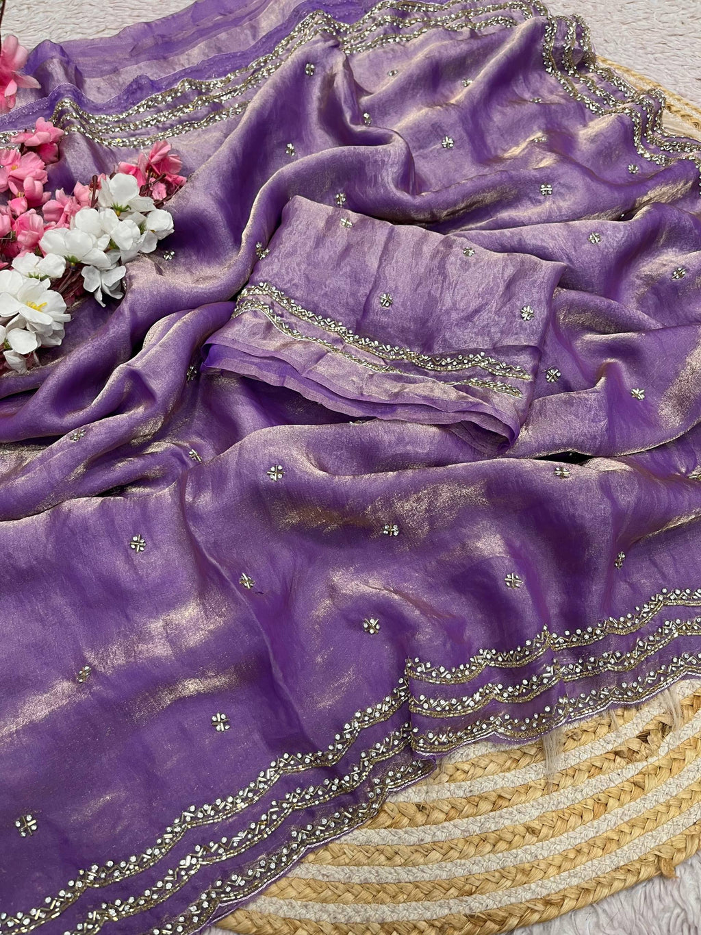 RCS-200 Lavender Unstitched blouse