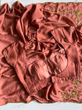 RCS-202 Single with stiched blouse free size blouse u can use 38 to 44 madam