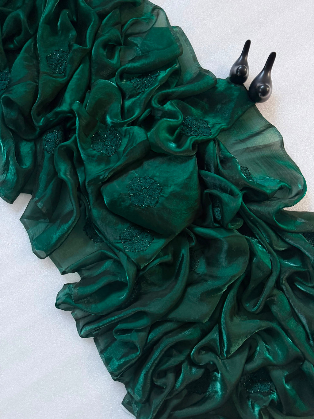 RCS-201 Green Unstitched blouse