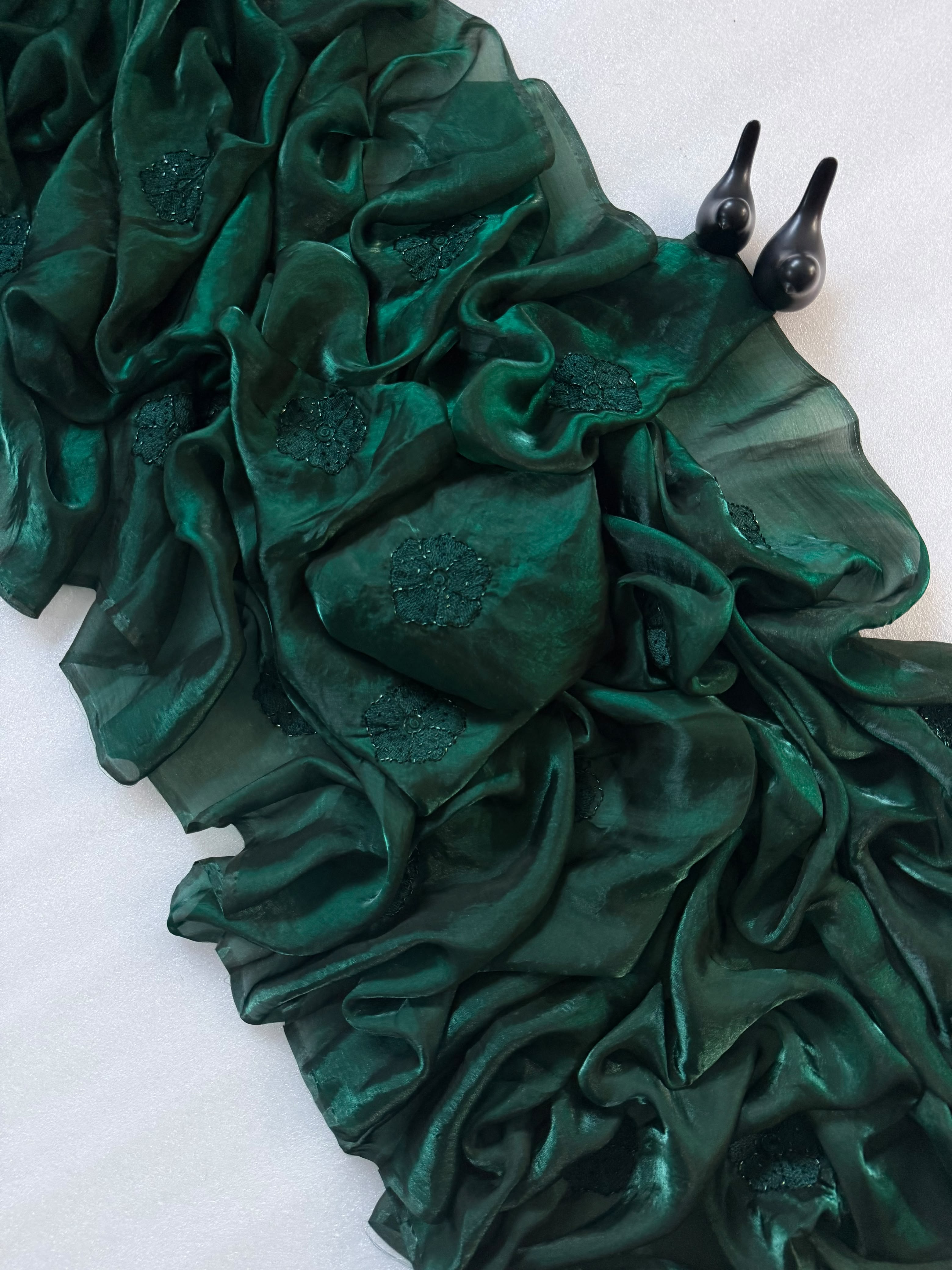 RCS-201 Green Unstitched blouse