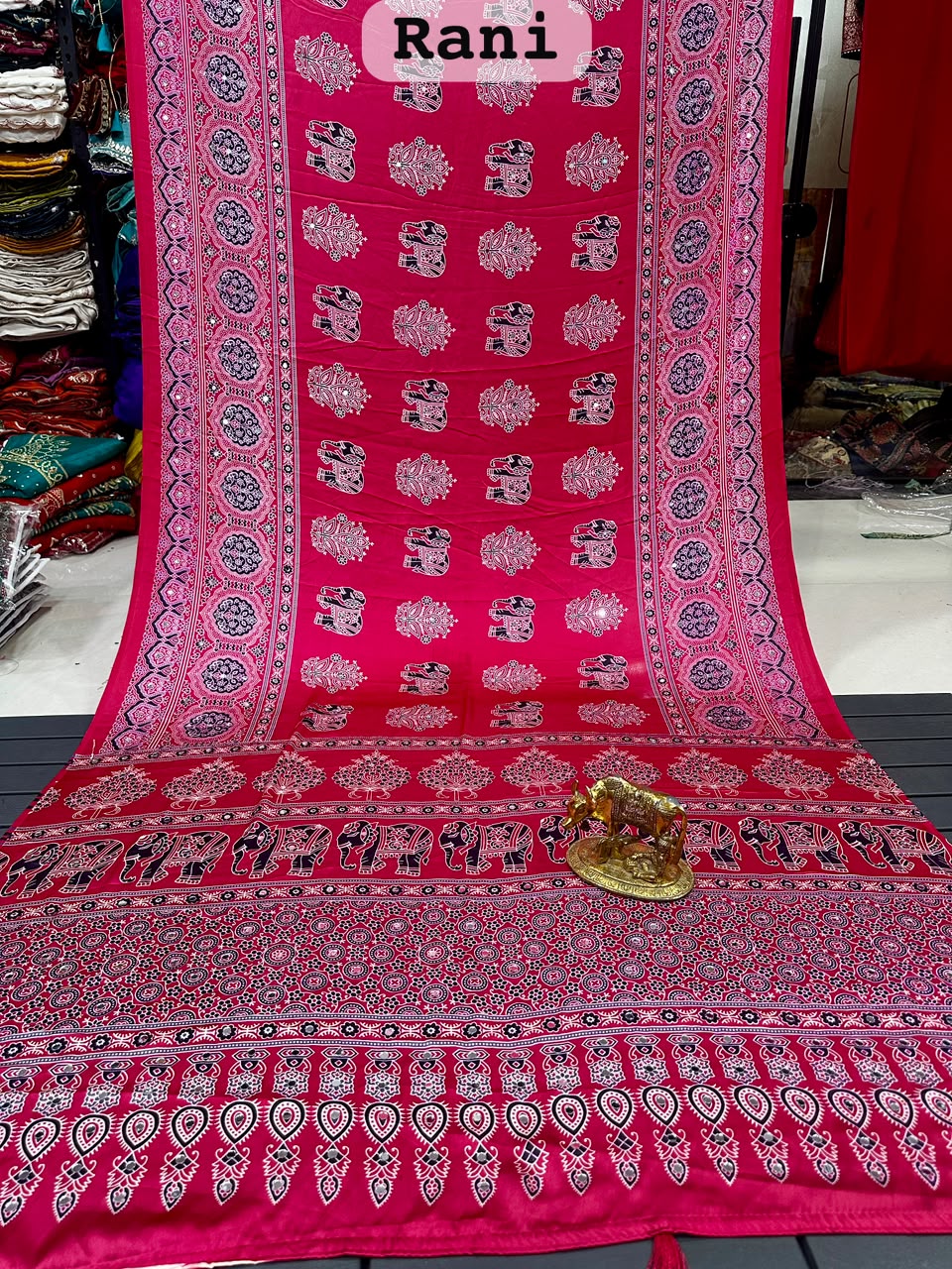 RCS-161 Rani pink Unstitched blouse