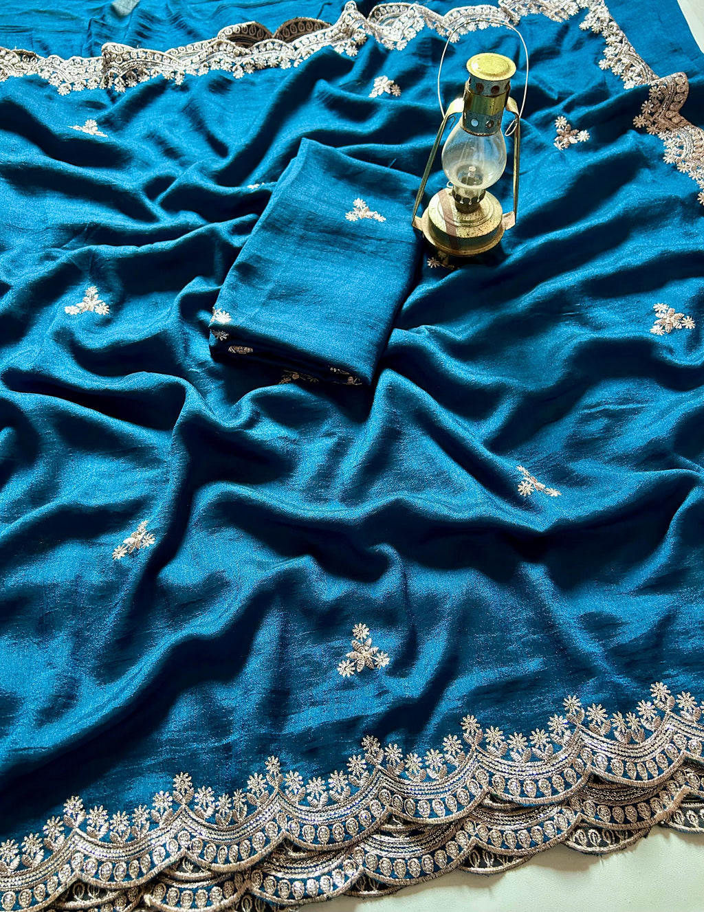 RCS-022 Rama blue Unstitched blouse