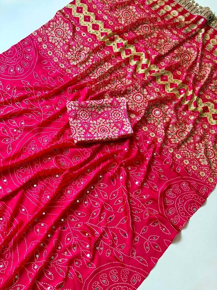 RCS-134 Red Unstitched blouse