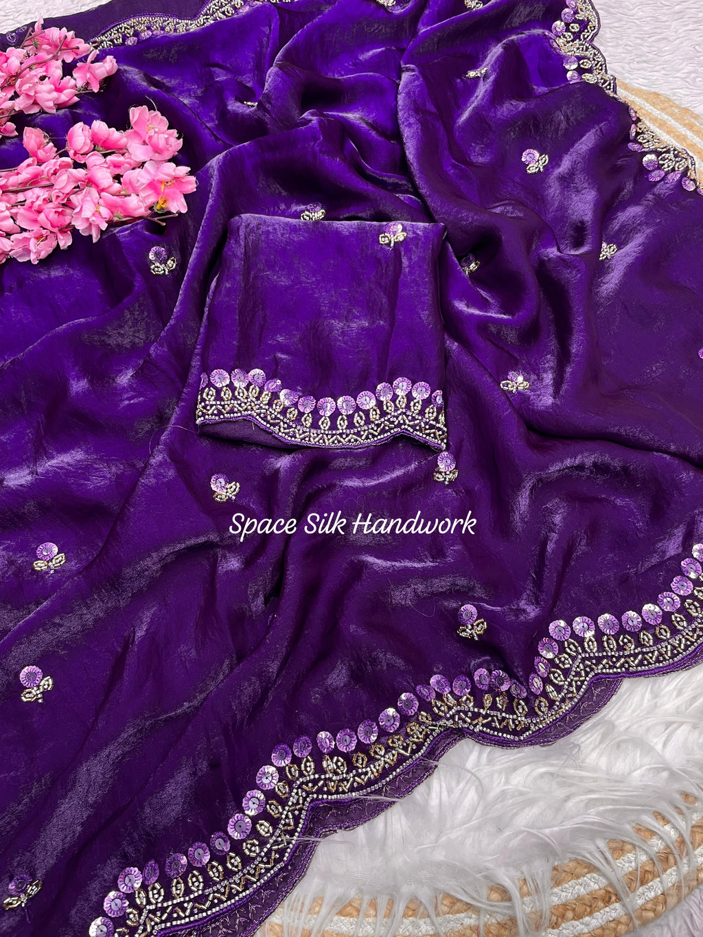 RCS-172 Violet Unstitched blouse