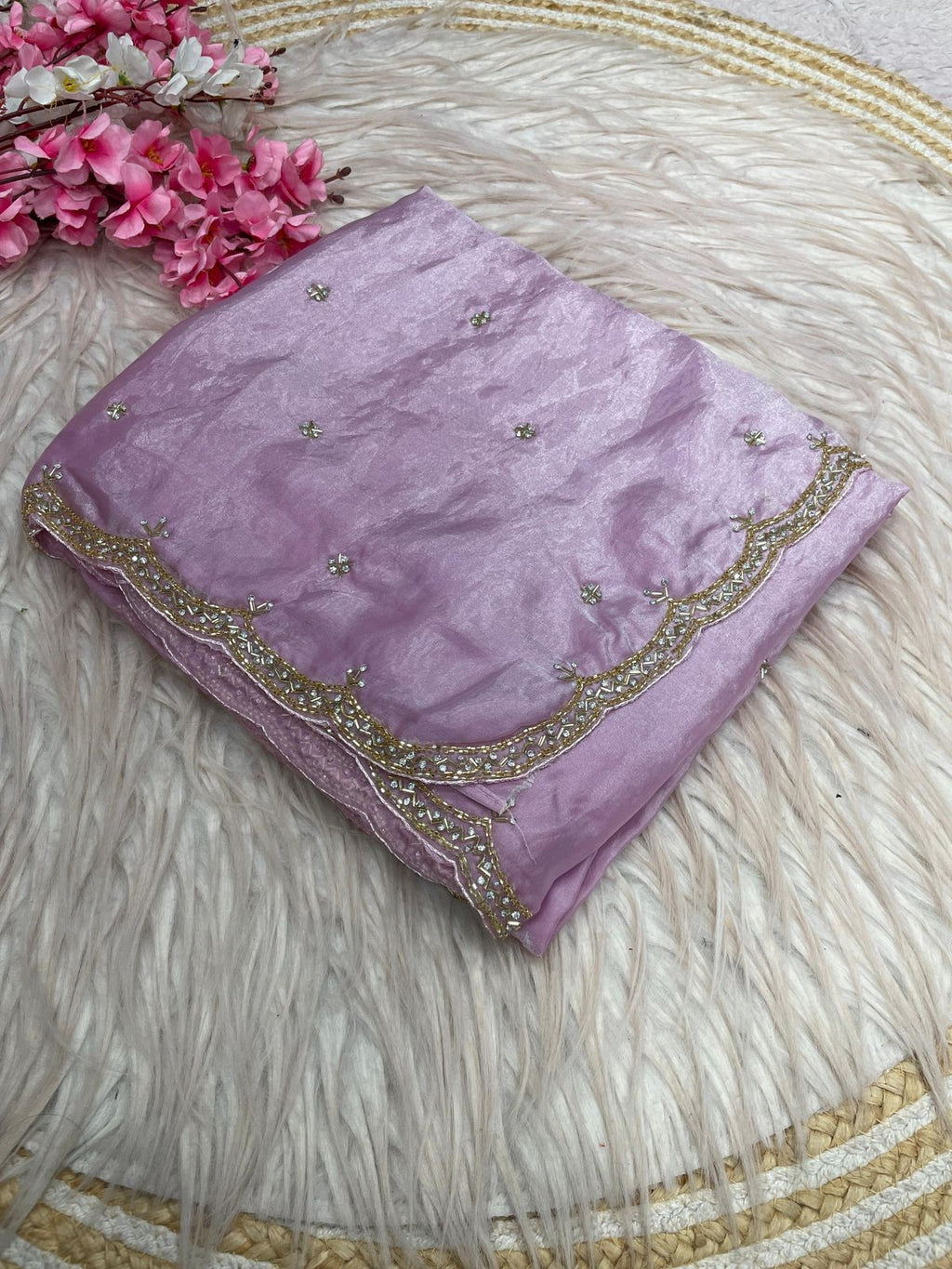 RCS-018 Lavender Unstitched blouse