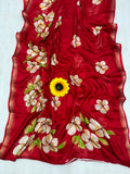 RCS-216 Red Unstitched blouse