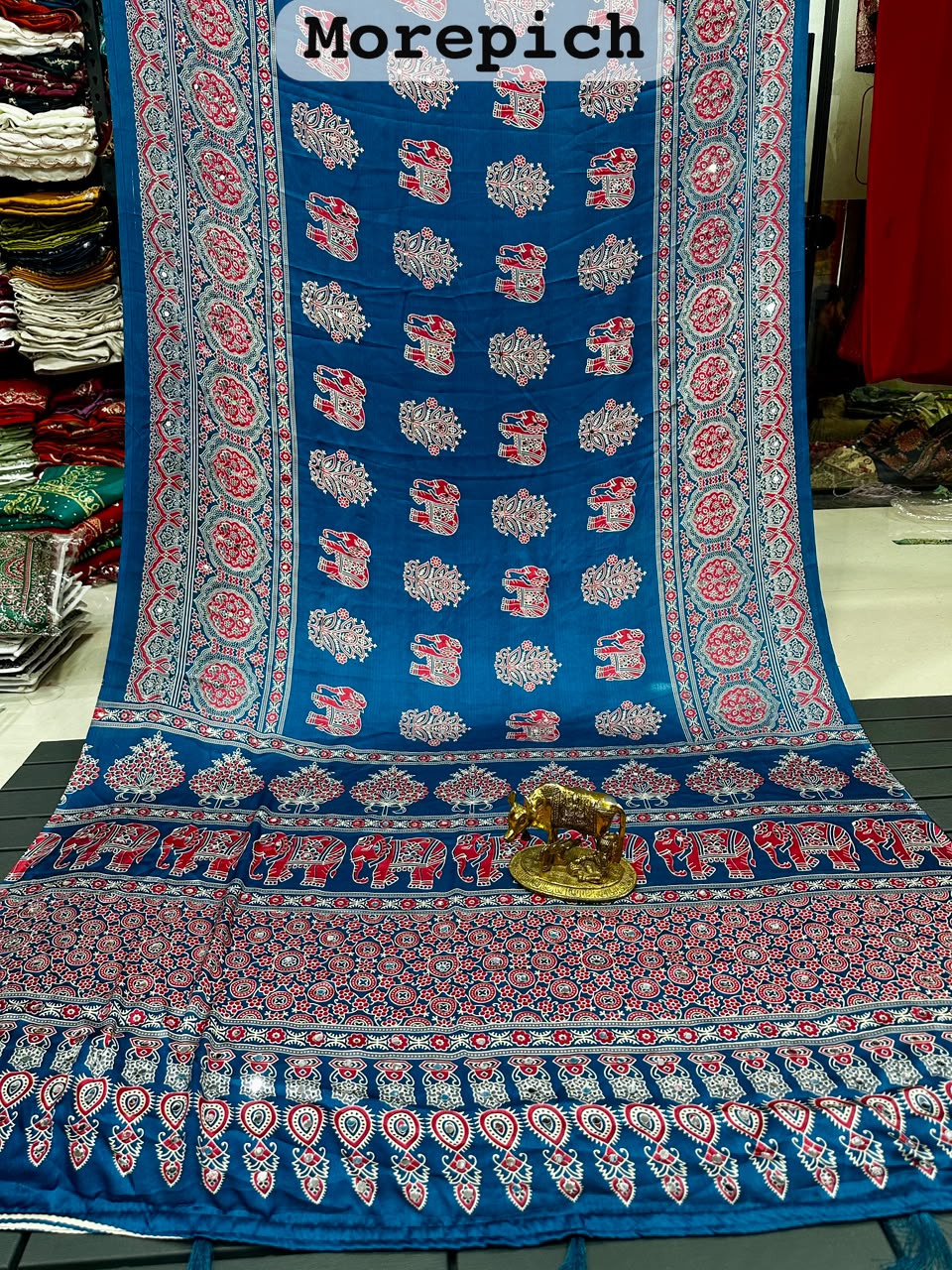 RCS-161 Blue Unstitched blouse