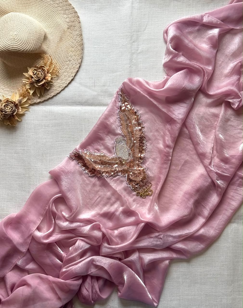 RCS -195 Light pink Unstitched blouse